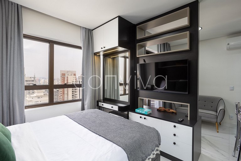 QPSP1803 Flat in amazing hotel in Jardins w/ vacancy