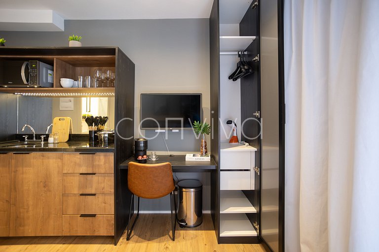 SUP044 Modern studio w/ easy access to Av Paulista