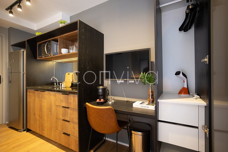 SUP044 Modern studio w/ easy access to Av Paulista