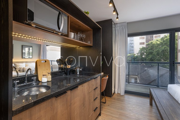 SUP044 Modern studio w/ easy access to Av Paulista