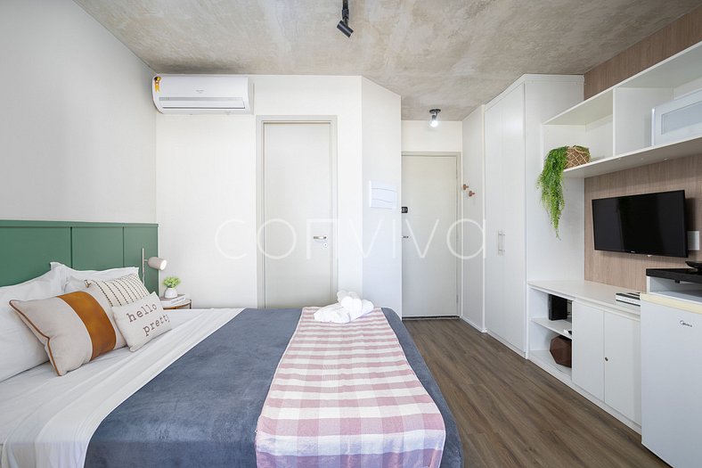 VNBR908 Apartamento minimalista en Bom Retiro