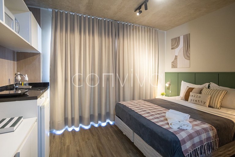 VNBR908 Apartamento minimalista en Bom Retiro