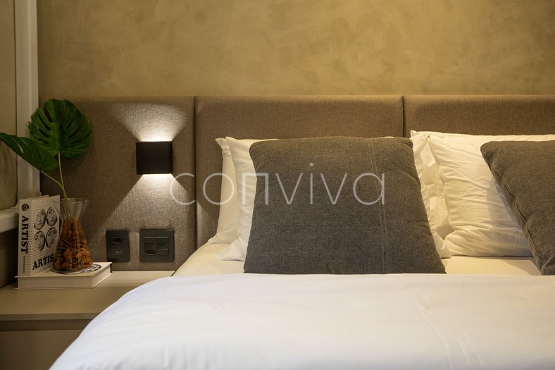 WVO1207 Flat de luxo em hotel na Vila Olímpia